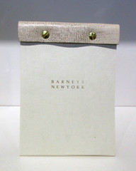 Desk Notepad 5×7″ Leather Cover Refillable 250 Pages Barneys New York