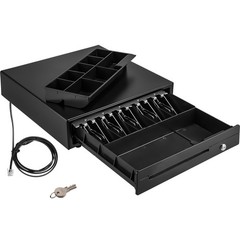 VEVOR 16″ Cash Drawer for POS Systems with 3 Unlocking Modes and RJ11/RJ12