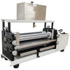 110V Double-sided Gluing Machine 15.35IN Glue Coating Machine with Steel Roller
