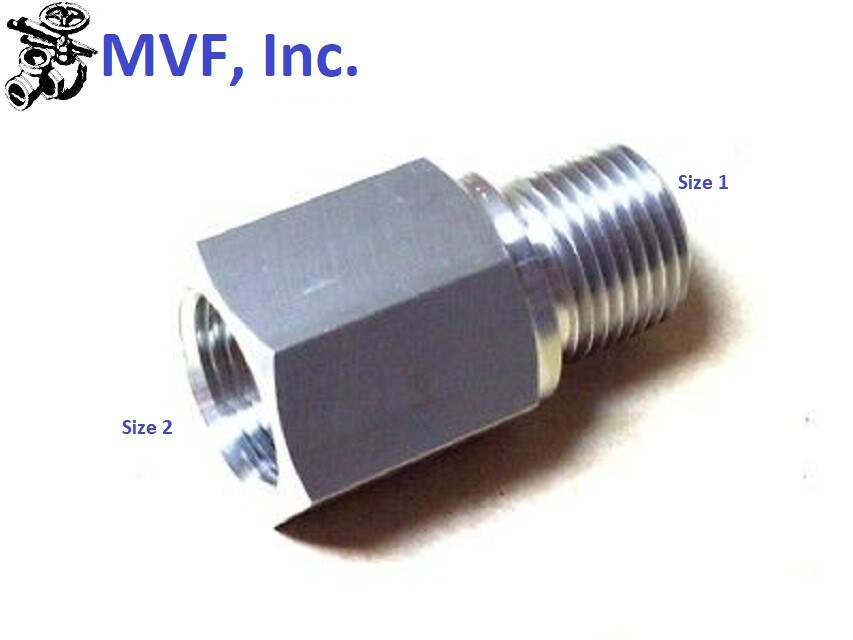 1/4″ Male x 1/4″ Female NPT Straight Pipe Expander 316 Stainless 5405-04-04SS