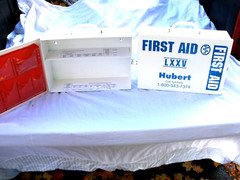 LOT of “2” Hubert Metal First Aid Cabinets, Wall Mountable First Aid Cabinets