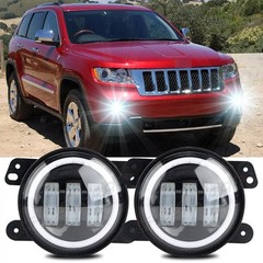 Round Fog Light with Jeep Grand Cherokee Fog Lights Front Bumper LED Fog Lamps