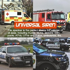 Waterproof 200 Watt Siren Horn Speaker – Ideal for Emergency Vehicles