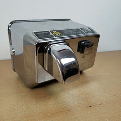 Vintage EXCEL Hand Dryer 1950s 60’s 110/120V Chrome Heater Commercial Bathroom