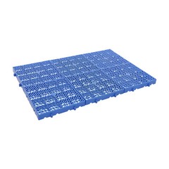 6 Pcs Plastic Moisture Resistant Pad Grid Trays For Goods/Plants 40*40*5cm Blue