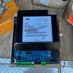 D-Frame ATS, ASCO Series 300, open transition, 2 pole, 200A, 240V, open type, Ca