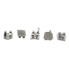 Dental Ortho Brackets Orthodontic Braces Roth MBT 022 018 345 Hook Twin Metal