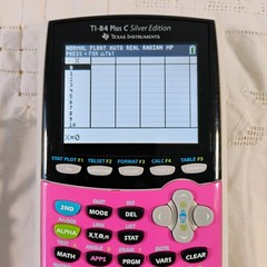 TI-84 Plus C Silver Edition Graphing Calculator PINK with Charging Cable TESTED