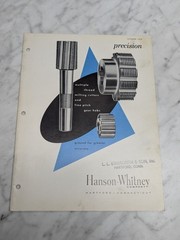 HANSON WHITNEY CATALOG CH 2 PRECISION MULTIPLE THREAD MILLING CUTTERS GEAR HOBS
