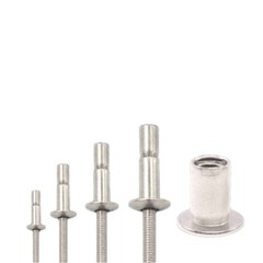 Structural Pop Rivets Dome Head Steel Monobolt Breakstem Fasteners 4.8mm 6.4mm