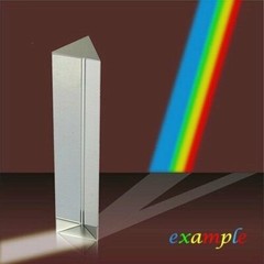 6in” 150mm Optical Glass Triangular Prism Teaching Light Spectrum Physics USA