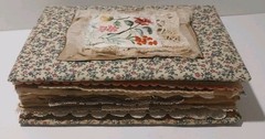 Junk Journal Antique Vtg. Ephemera Handmade Book Lg 9.5″x6.5″ Mother’s Day Gift