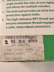 1/2″ Tube FNPT 316ss Female Run Tee Hoke Gyrolok 8TFT8316 Lot Of 2