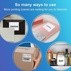 8.5×11 Shipping Label Sheets 6 UP 150 Labels Permanent Adhesive Laser Inkjet