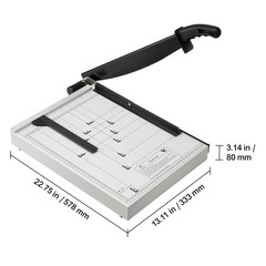 Uimoso Paper Cutter Guillotine Trimmer 15″ 16 Sheets Cutting Capacity Metal Base