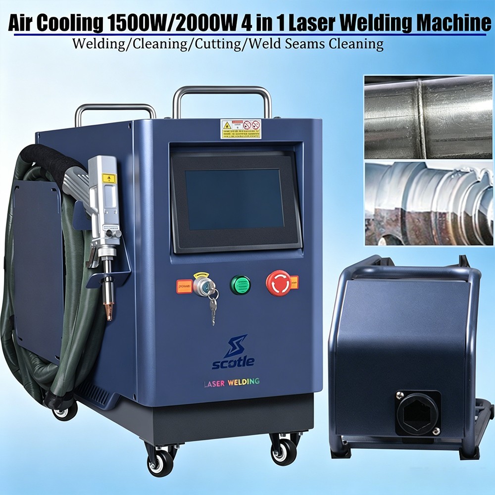 1500W/2000W Laser Welding Machine Laser Cutting Cleaning Laser Rust Air Cooling