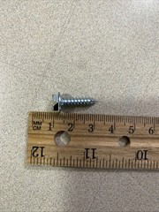 10 x 3/4″ Sheet Metal Screw Hex Washer Head Slotted Zinc SMS Type AB 2 Box