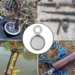 Double Side Fishing Magnet 1100LBS Neodymium Heavy Duty Treasure Hunt Searching