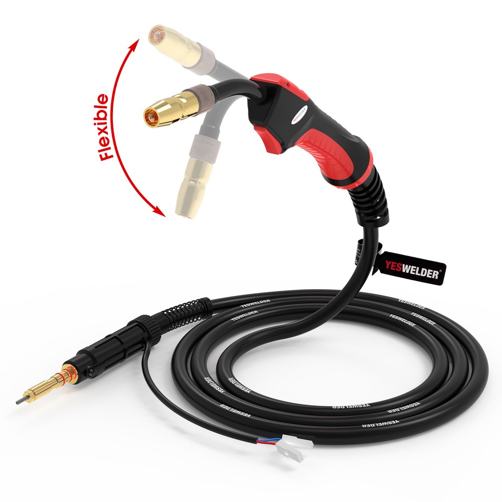 Flexible Head MIG Welding Gun 100A 10ft Replace Hobart Handler 135/140/175/180