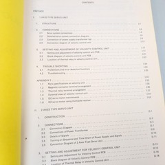 Vintage 1986 FANUC DC Servo Unit For M Series Maintenance Manual Yellow PB