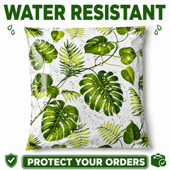 Banana Leaves Poly Mailers 10×13 Self Seal Boutique Packaging Bags