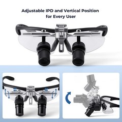 4.0X Dental Surgical Ergonomic Ergo Binocular Loupes Ultralight Magnification