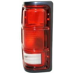 2 Tail Lights Clear Red Lens Bezel Housing Dodge Dakota 1987-1996 55076438