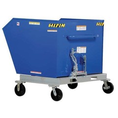 Portable Hopper, Steel, 1/2 Cu. Yd, 2000Lb., P-Hop-0.5