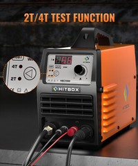 Portable HITBOX HBC5500 Plasma Cutter Orange UNT Pilot Arc Dual 110/220V IGBT