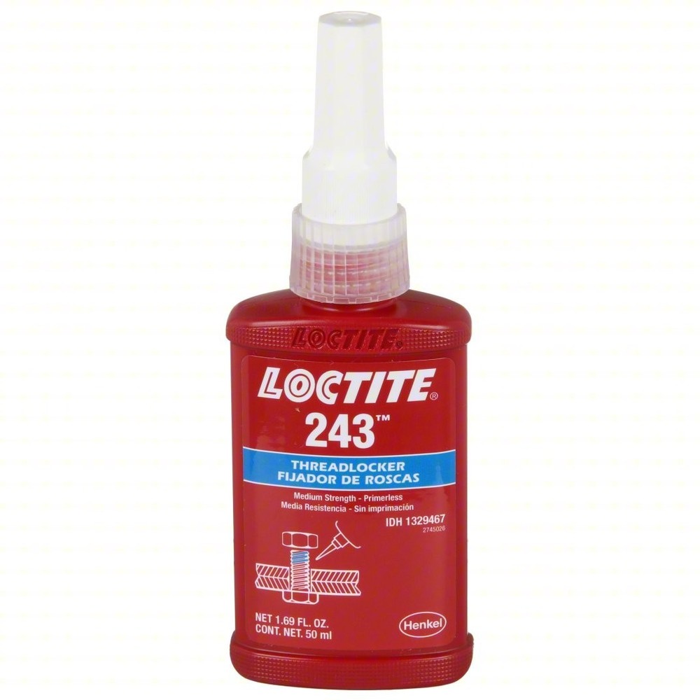 Loctite 243 Medium Strength Blue Threadlocker, Part No. 1329467
