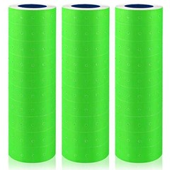 30 Rolls 15000 Pcs Green Price Gun Labels for Mx-5500 Labeller