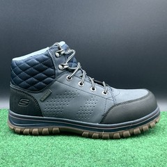 Women’s 8 M – Skechers McColl 108004-NVBK Navy Waterproof Comp Toe Work Boots
