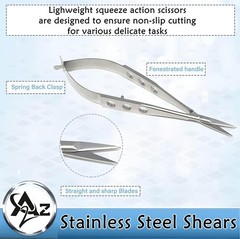 Castroviejo Straight Scissors Sharp/Sharp 5.5″ Micro Surgery Instruments