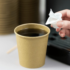 10 Oz Coffee Cups, Disposable Paper Hot Cups Kraft, 90Mm, 1000Ct | C-K510K, Doub