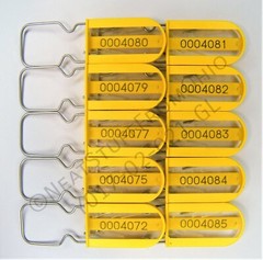 Electric Meter Seal Tamper Tag Padlock 10 Pack NUMBERED