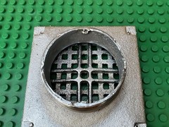 Smith Square Nickel Bronze Grate Floor Drain Shown In Pictures