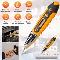 MultiDigital Electric Tester Volt Detector Test Pen AC DC Non-Contact 12-1000V