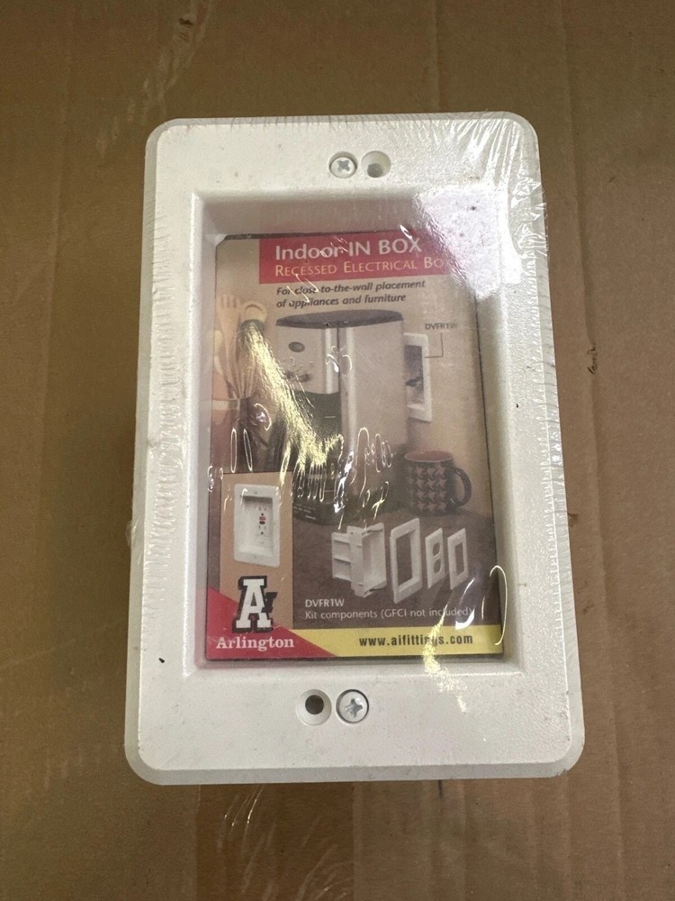 Arlington DVFR1 W-1- Indoor IN Box Recessed Electrical Box – White