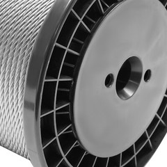 1/4 inch Stainless Steel Cable 300FT T304 7×19 Steel Wire Rope Aircraft Cable