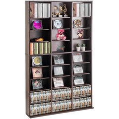 Media Storage Cabinet, 9 – layer DVD Shelf Holds up to 756 CDs, Adjustable CD