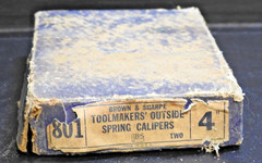 Brown & Sharpe Toolmakers Outside Spring Caliper 4 inch in box