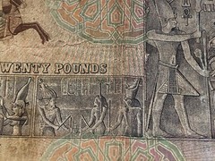 20 Egyptian Pounds bank note currency EGYPT REAL 20 Pounds available