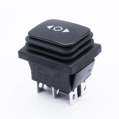 Mxuteuk 3Pcs Waterproof Momentary Rocker Switch (On)/Off/(On), DC 12V 10A Toggle