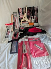 Collection of Lincoln Welder branded merchandise