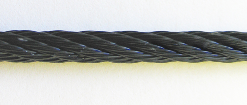 Black Powder Coated Galvanized Wire Rope Cable 1/8″, 7×19, 500 ft Reel