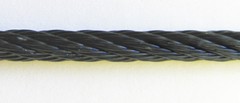 Black Powder Coated Galvanized Wire Rope Cable 1/8″, 7×19, 250 ft Reel