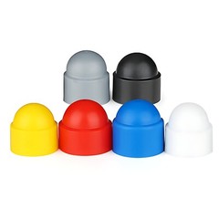 Coloured Plastic Nut & Bolt Cover Dome Cap Hexagon Head Hat Protection Covers