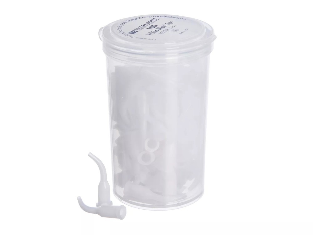 Ultradent 1361 White Mac Large Volume Dental Delivery Tips 100/Pk