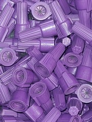 Ideal Twisters Al/Cu Wing Nut Wire Connectors Aluminum to Copper 50pc 65 Purple
