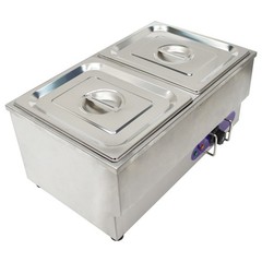TechTongda 110V Commercial Hot Dog Steamer & Bun Warmer Long Service Life New